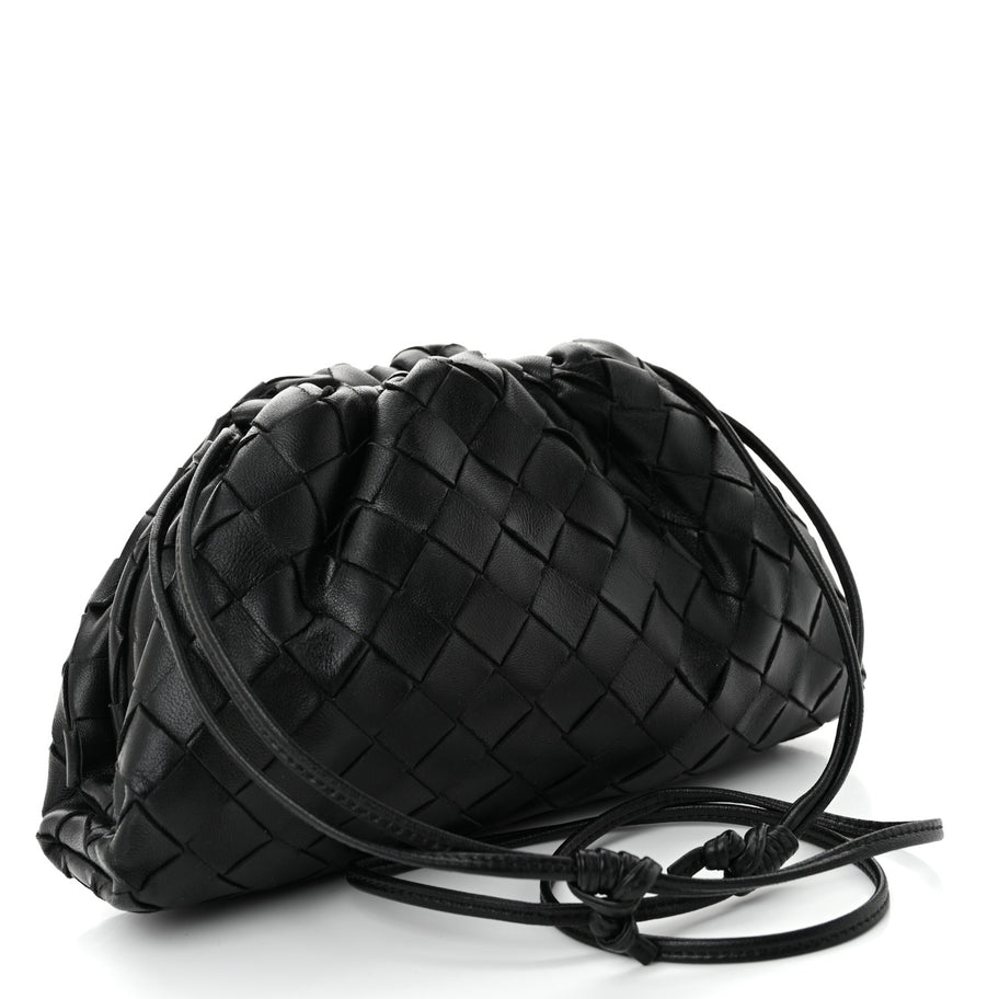 Bottega Veneta Nappa Intrecciato The Mini Pouch Black Image 3