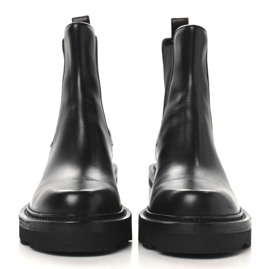 Louis Vuitton Calfskin Monogram Beaubourg Ankle Boots Black Image 3