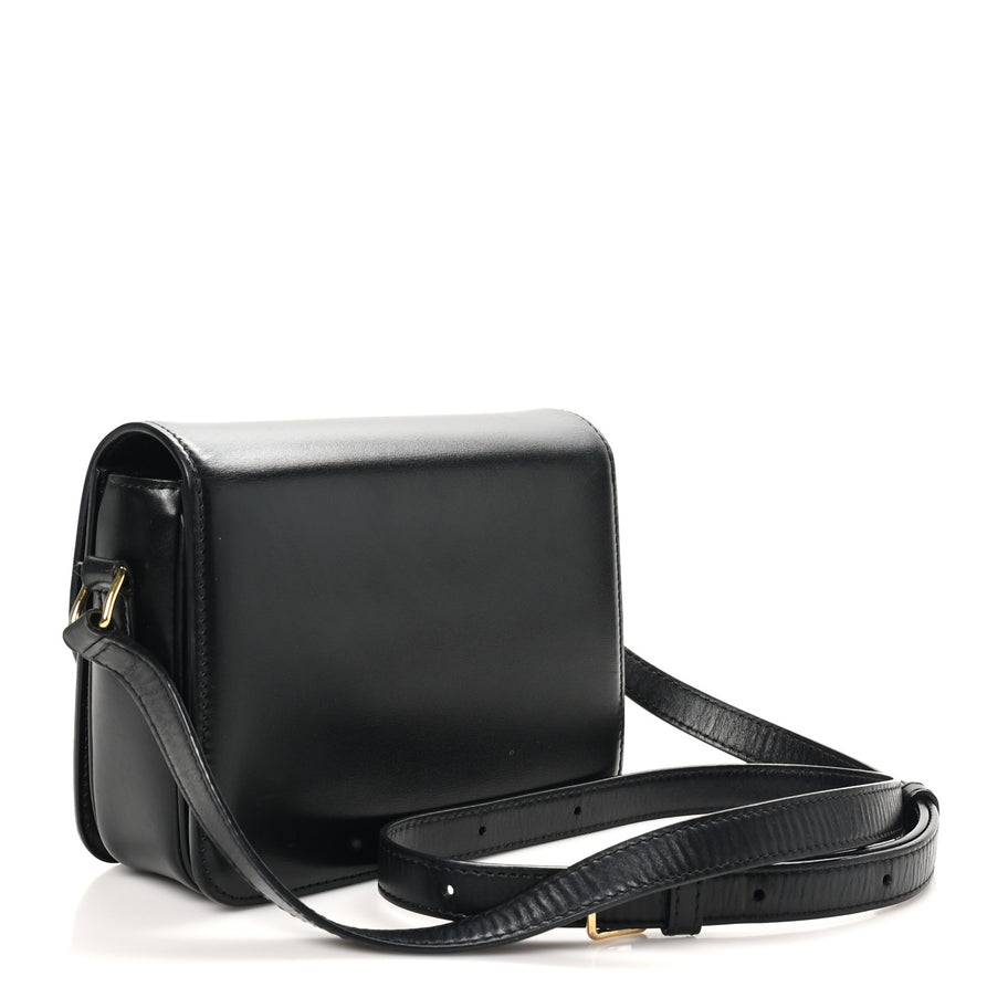Celine Shiny Calfskin Teen Triomphe Black Image 3