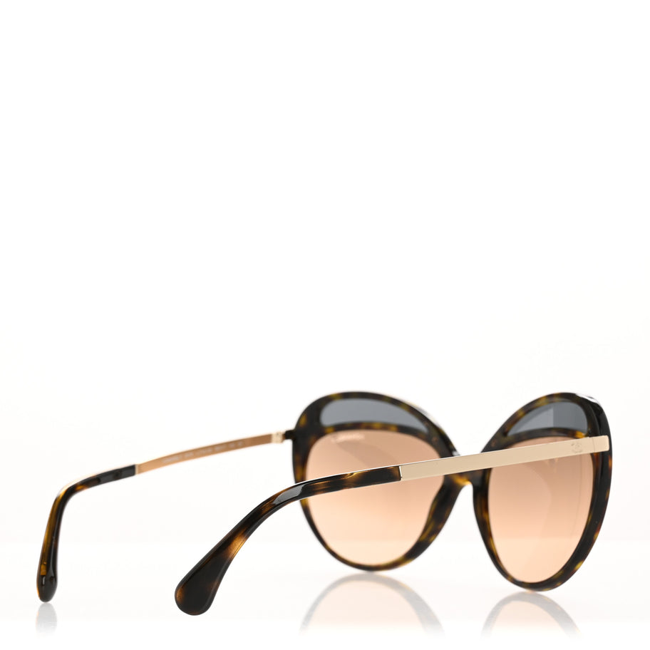 Chanel Acetate Butterfly Runway Sunglasses 5379 Tortoise Image 5