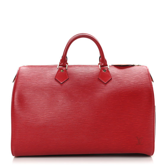 Louis Vuitton Epi Speedy 35 Castillan Red Image 1