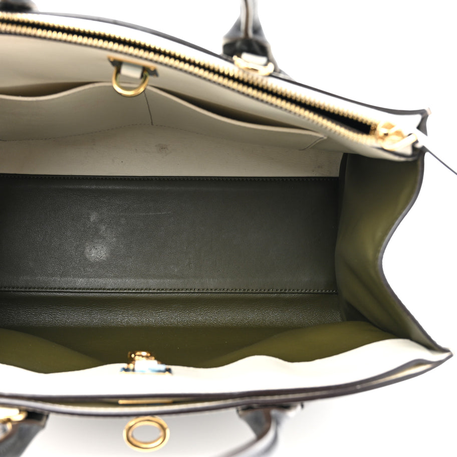 Louis Vuitton Taurillon City Steamer MM Kaki Creme Black Image 5