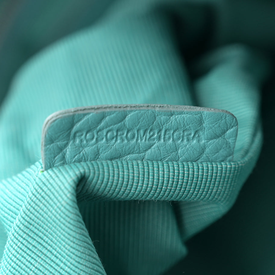 Burberry Heritage Grain Check Embossed Medium Dewsbury Tote Turquoise Image 7