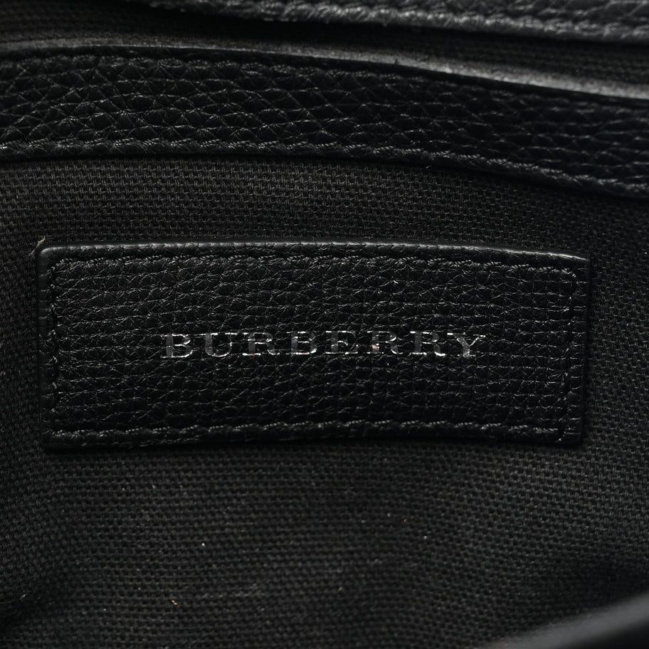 Burberry Derby Calfskin Vintage Check Small Macken Crossbody Bag Black Image 6