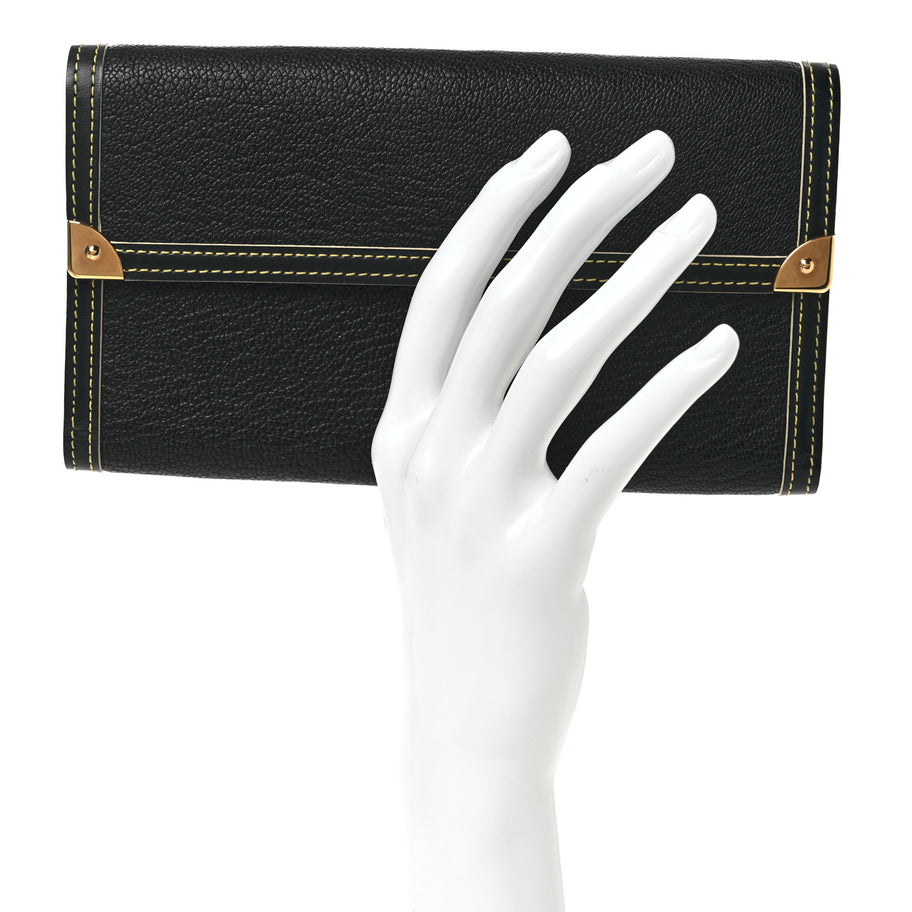 Louis Vuitton Suhali Porte Tresor International Wallet Black Image 2