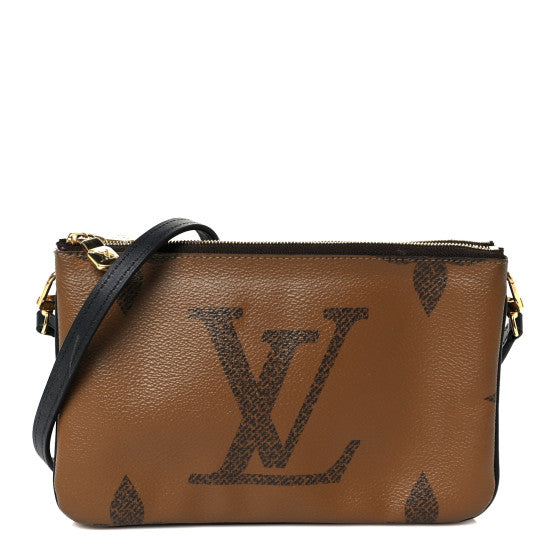 Louis Vuitton Reverse Monogram Giant Double Zip Pochette Image 1