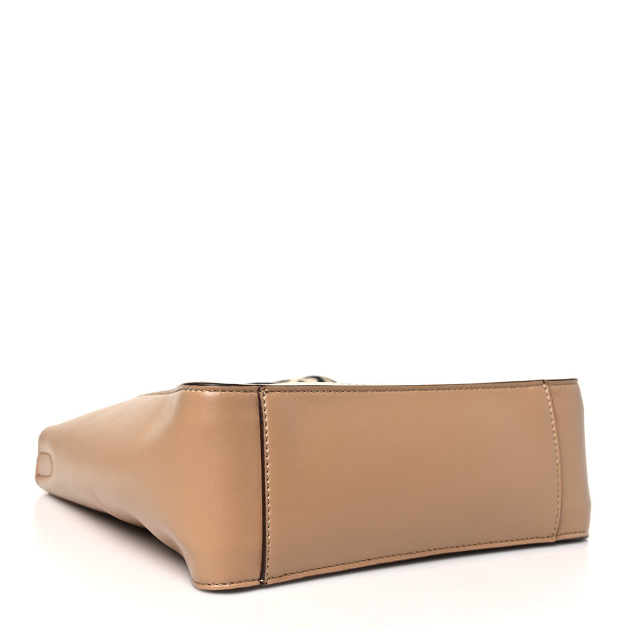 Stella McCartney Eco Alter Nappa Perforated Logo Mini Crossbody Sand Image 4