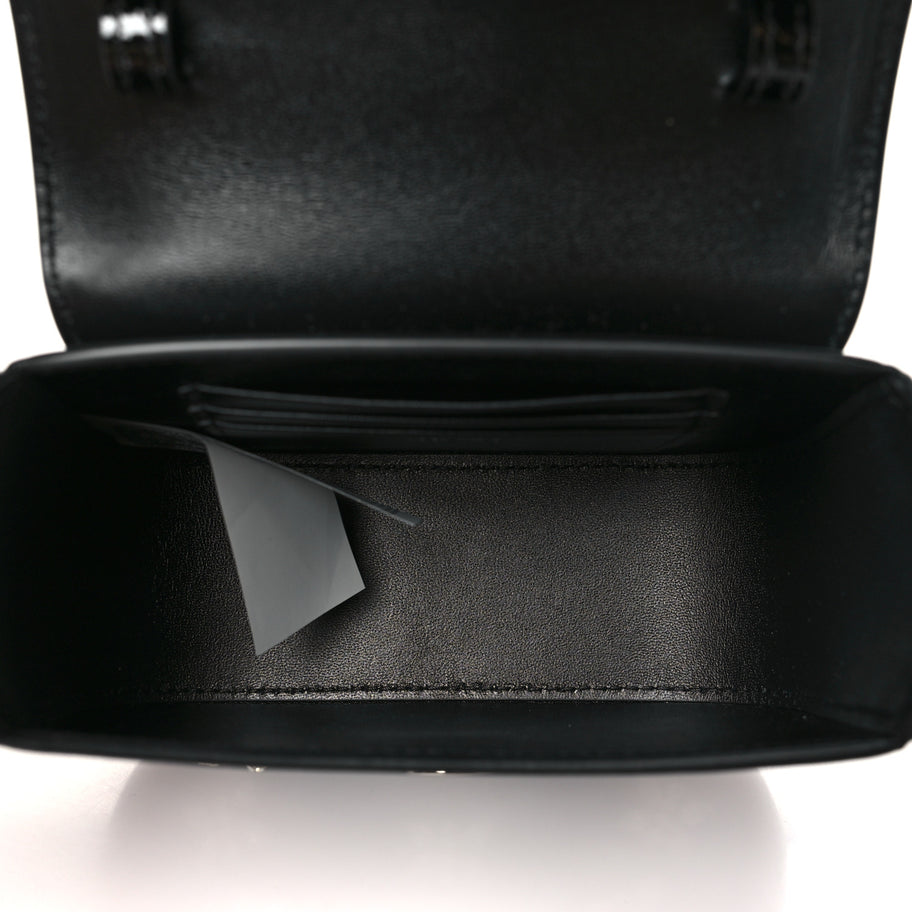 Versace Calfskin Crystal Embellished Mini La Medusa Bag Black Image 5