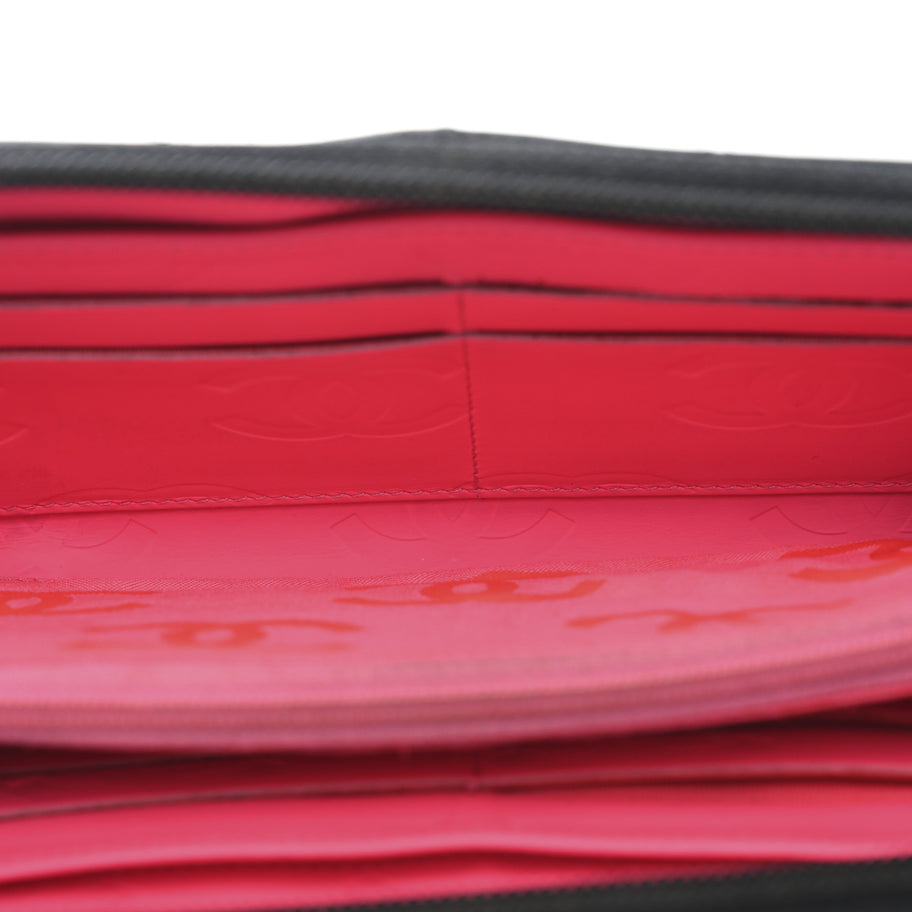 Chanel Calfskin Quilted Cambon Large Gusset Zip Around Wallet Black Image 5