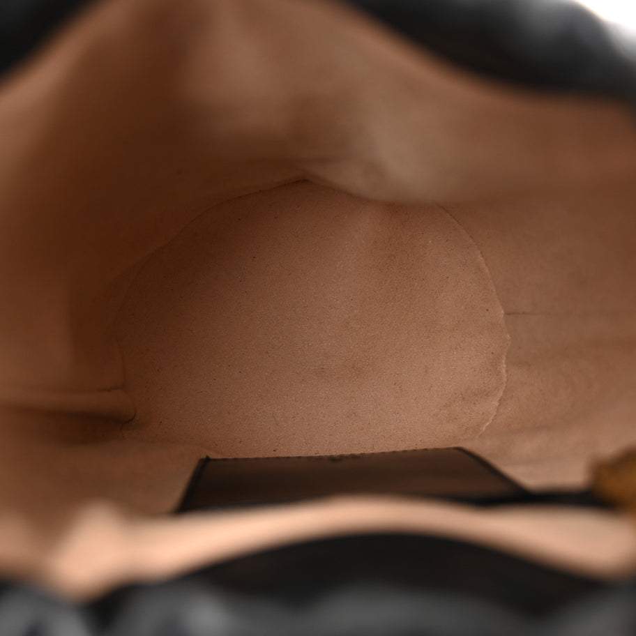 Gucci Calfskin Matelasse Mini GG Marmont 2.0 Bucket Bag Black Image 5