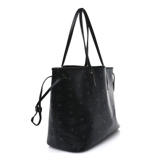 MCM MCM Visetos Medium Liz Reversible Shopper Tote Black Image 4