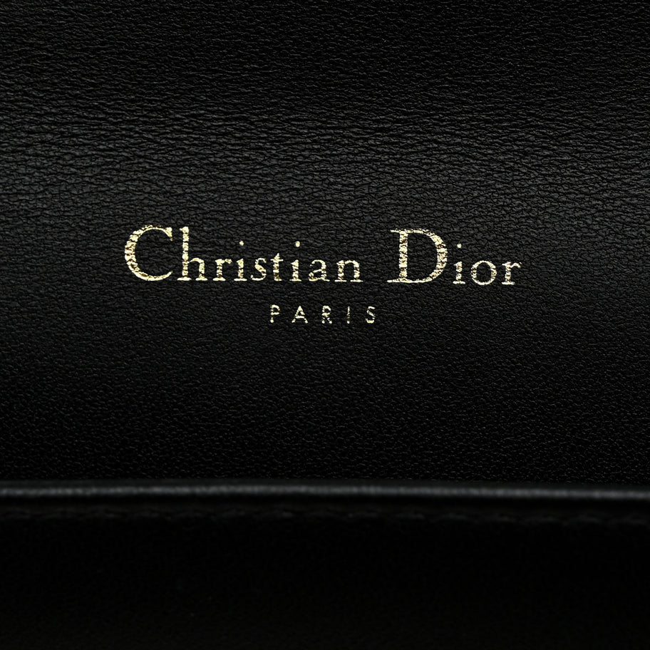 Christian Dior Lambskin Cannage Lady Dior Pouch Black Image 7
