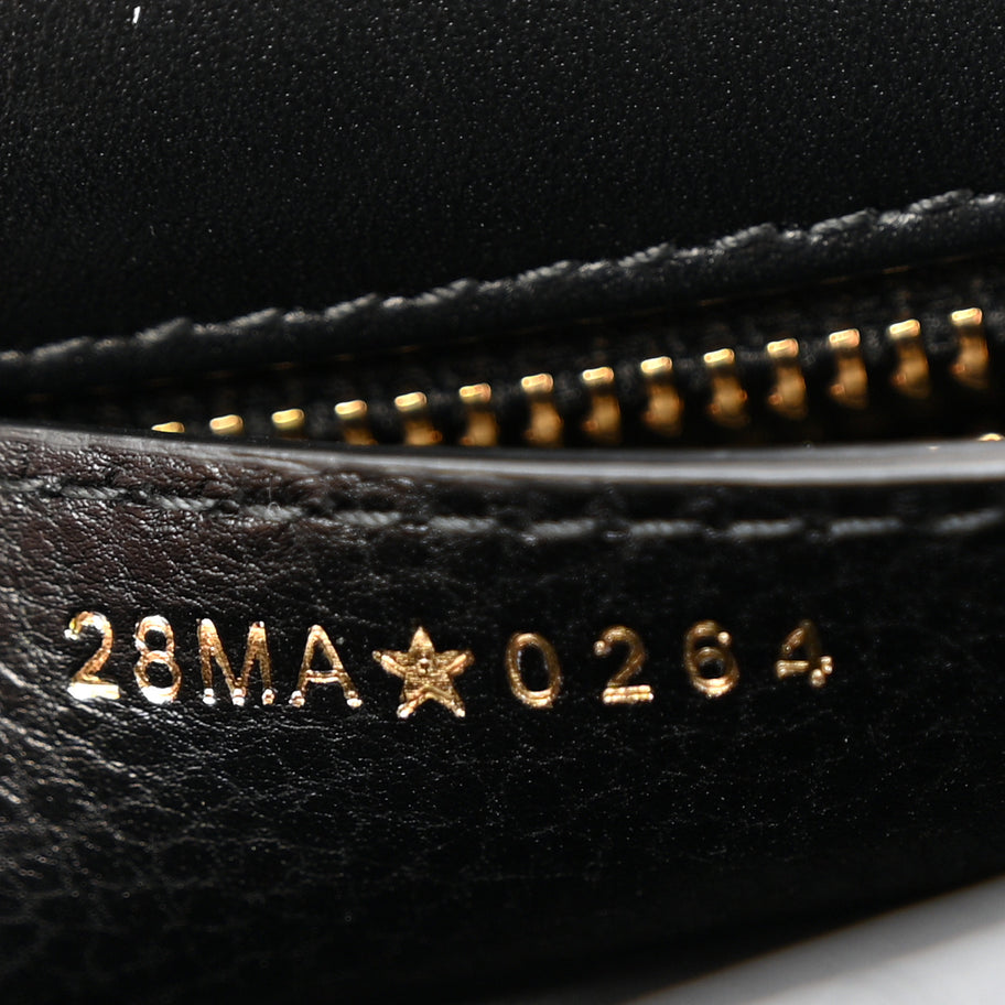 Christian Dior Calfskin Cannage Medium Caro Bag Black Image 7