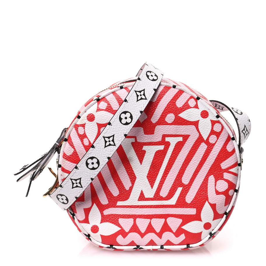 Louis Vuitton Monogram Giant Crafty Boite Chapeau Souple PM Rouge Rose Creme Image 1