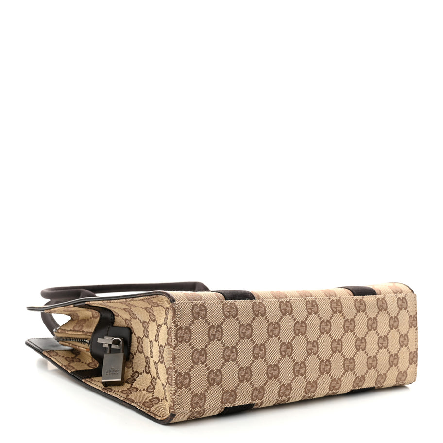 Gucci GG Monogram Tote Dark Brown Image 4