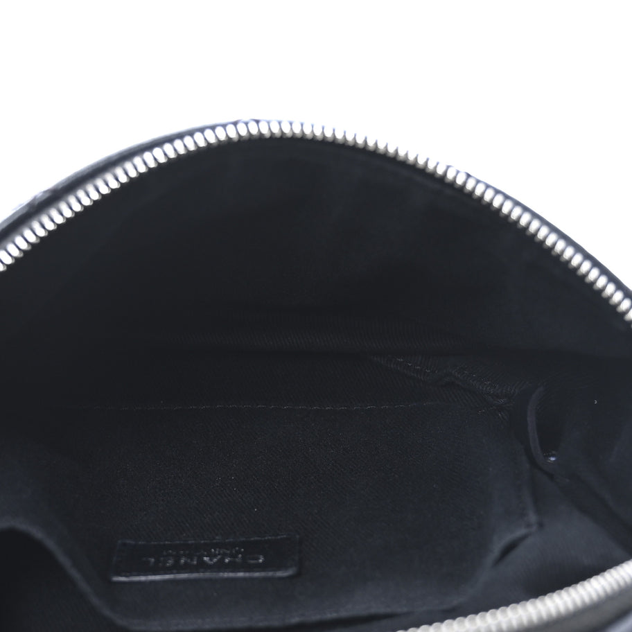 Chanel Grained Calfskin Quilted Waist Belt Bag Black Image 5