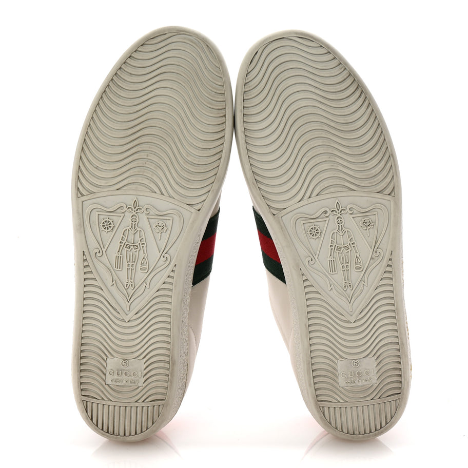 Gucci X SEGA Calfskin Ayers Web Guccy Womens Ace Sneakers 37 White Image 6