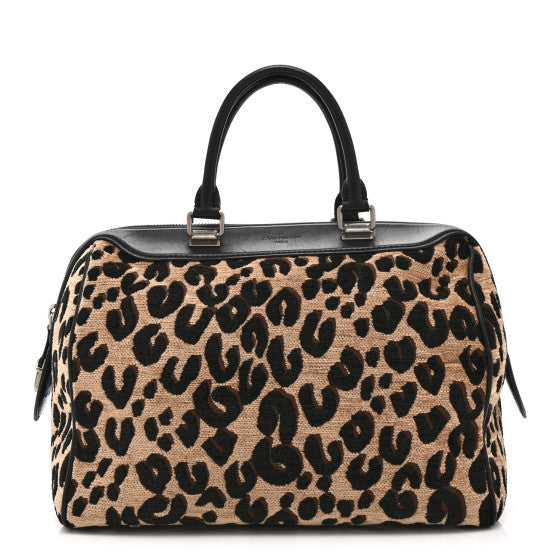 Louis Vuitton Jacquard Velvet Leopard Print Stephen Sprouse Speedy Image 1