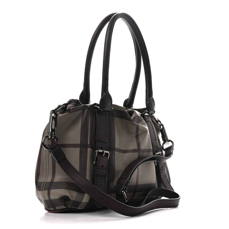 Burberry Smoked Check Small Northfield Tote Plum Image 3