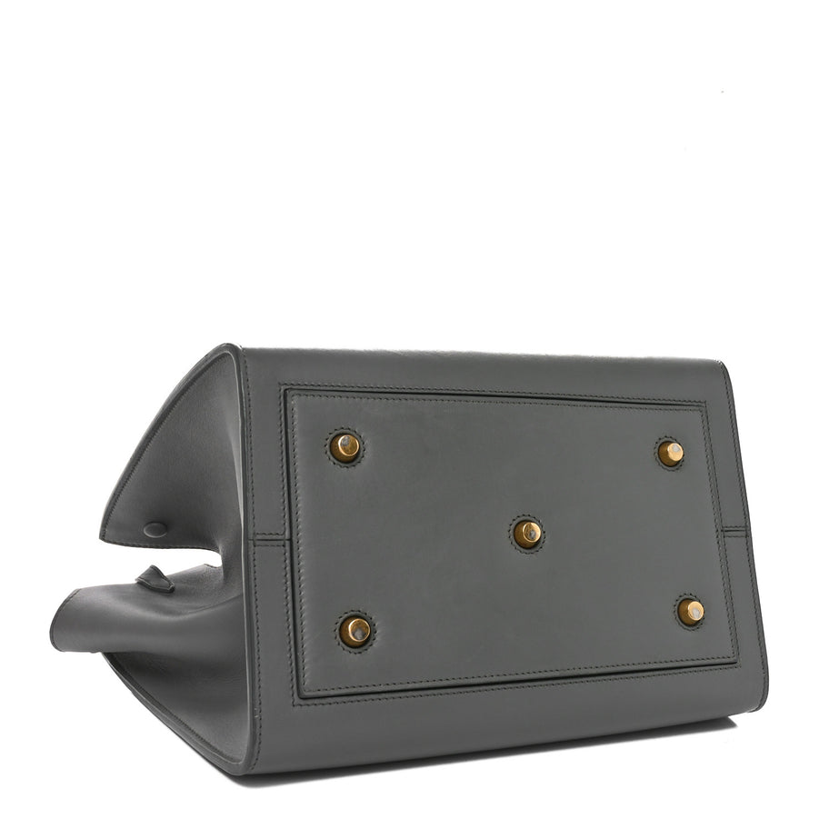 Celine Smooth Calfskin Small Tie Knot Tote Crystal Grey Image 4