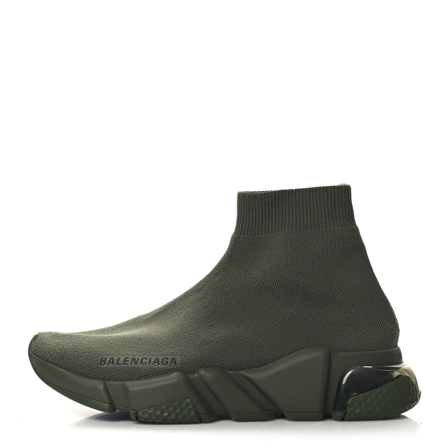 Balenciaga Technical 3D Recycled Knit Womens Speed 2.0 Sneakers 36 Green Image 1