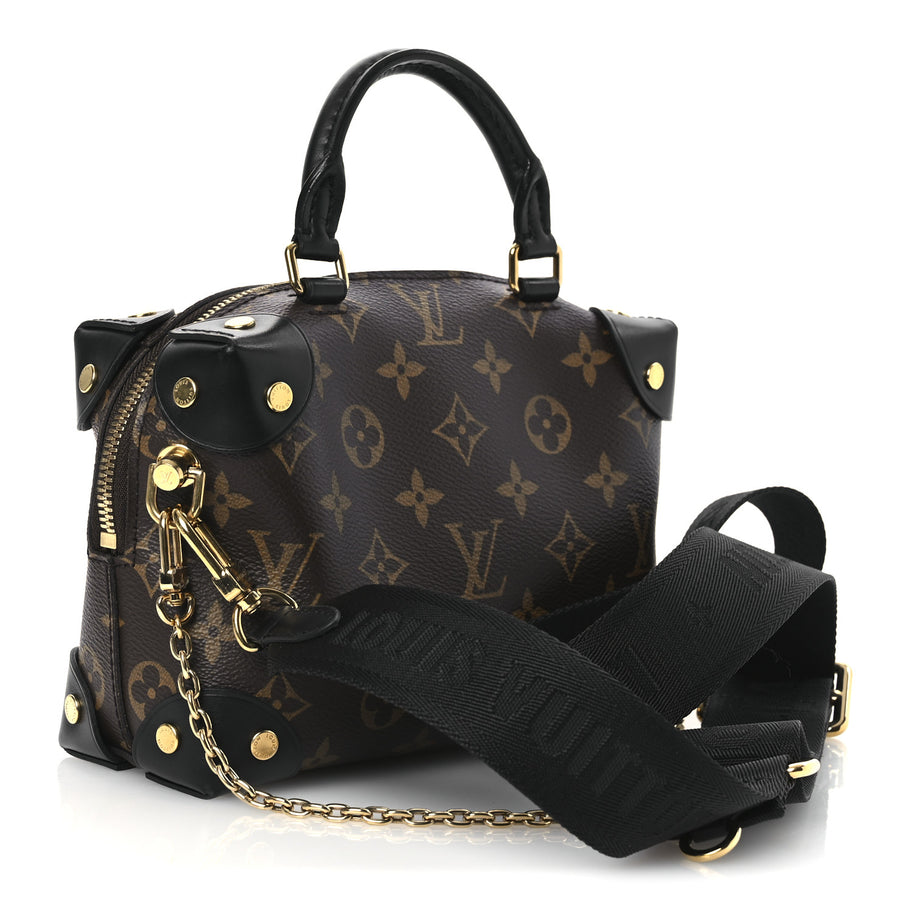 Louis Vuitton Monogram Petite Malle Souple Black Image 4