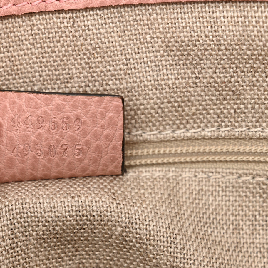 Gucci Dollar Calfskin GG Charm Satchel Soft Pink Image 7
