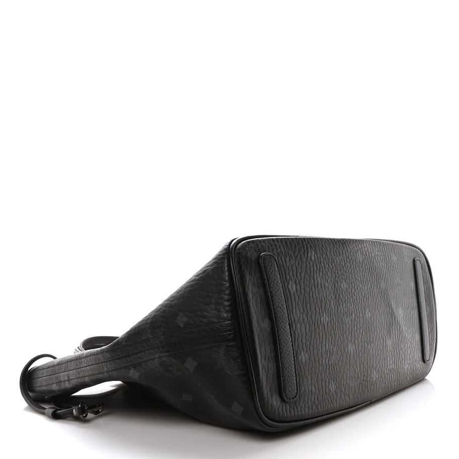 MCM MCM Visetos Large Liz Reversible Shopper Tote Black Image 4