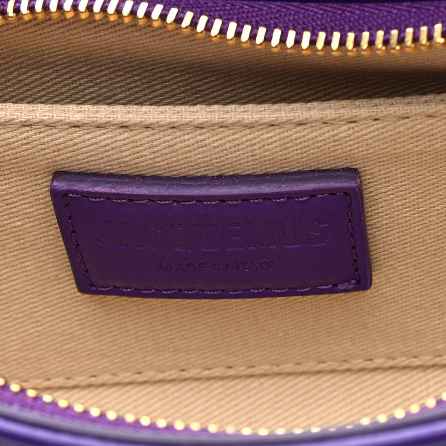 Jacquemus Smooth Calfskin Le Bisou Mousqueton Purple Image 5
