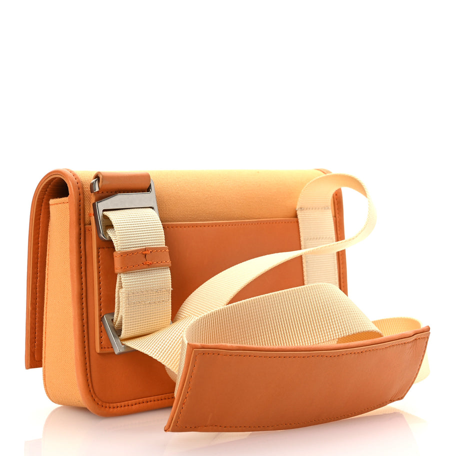 Jacquemus Canvas Le Messageru Bag Orange Image 3