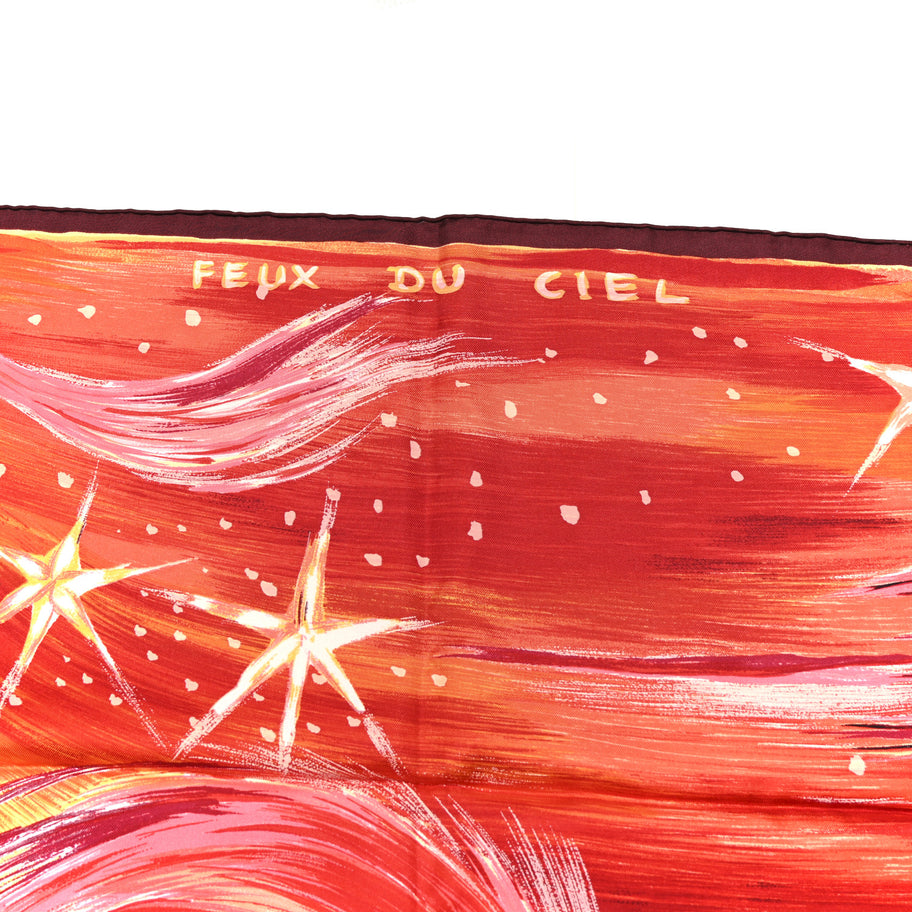 Hermes Silk Feux Du Ciel Scarf 90 Image 5